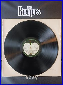 Beatles White Album UK 1st press KT TAX PCS 7068 # 037748 Poster VG+