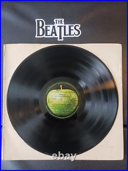 Beatles White Album UK 1st press KT TAX PCS 7068 # 037748 Poster VG+