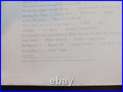 Beatles White Album UK 1st press KT TAX PCS 7068 # 037748 Poster VG+