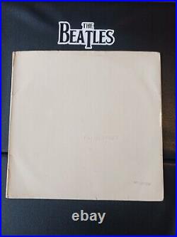 Beatles White Album UK 1st press KT TAX PCS 7068 # 037748 Poster VG+