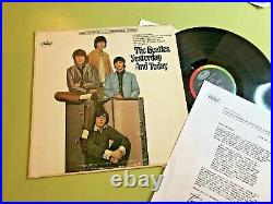 Beatles Yesterday and Today LP withLETTER st2553 original rainbow #4'66 stereo