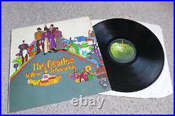EX 1st Press STEREO Beatles Yellow Submarine UK Lp Red Lines PCS 7070 RARE cover