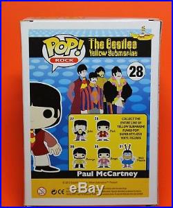 FUNKO POP ROCK THE BEATLES YELLOW SUBMARINE #28 PAUL McCARTNEYVAULTED VINYL