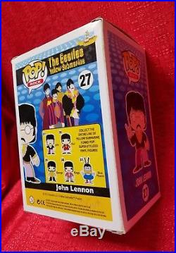 FUNKO POP! Vinyl Rock The Beatles Yellow Submarine JOHN LENNON 27 with Protector