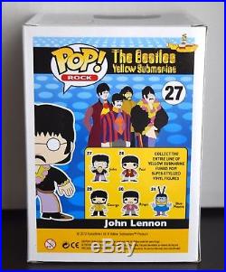 Funko Pop Rock The Beatles #27 John Lennon Vinyl Figure Toy-Yellow Submarine Box