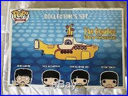 Funko Pop Rock The Beatles Yellow Submarine Collector's Set Plus Booklet