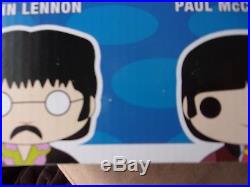 Funko Pop! The Beatles Yellow Submarine box set, Beatles Pops and booklet, rare