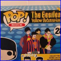 Funko Pop Vinyl THE BEATLES Yellow Submarine COMPLETE SET 5 Figure Lot RARE