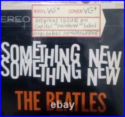 Graded The Beatles Something New 1964 First Press Vinyl LP Capitol ST 2108