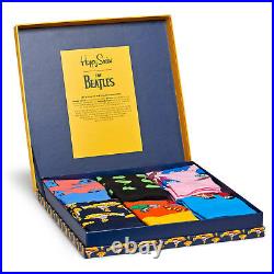 Happy Socks x The Beatles Men's Gift Box 6 Pack (UK 7.5-11.5 EU 41-46)