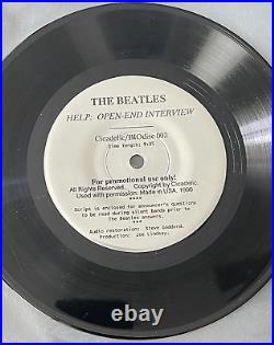 Help! Open End Interview Ultra Rare'65 The Beatles 33 1/3 RPM Record