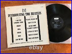 INTRODUCING THE BEATLES Lp VEE JAY 1062 1964 Monarch 1ST PRESS ORIGINAL COMMA