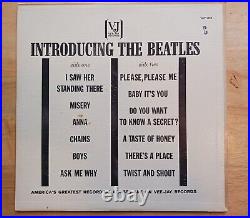 INTRODUCING THE BEATLES Lp VEE JAY 1062 1964 ORIGINAL EX RARE