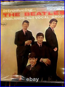 Introducing The Beatles Englands No. 1 Vocal Group Rare 1964 Vee Jay Oval Logo