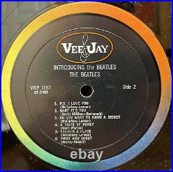 Introducing The Beatles LP Vinyl Original Mono Blank Back on Vee-Jay 1964 Rare