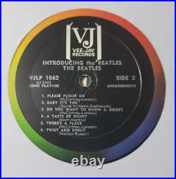 Introducing The Beatles Lp (1964) Orig Mono Veejay Vj 1062 Brackets Vg+