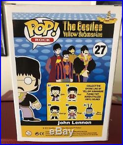 JOHN LENNON FUNKO POP ROCK THE BEATLES Vinyl Figure #27 NEW Yellow Submarine