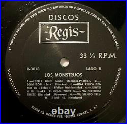 LOS MONSTRUOS LP Vinyl Album 1966 Regis MEXICO Garage Rock THE BEATLES Animals
