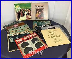 Lot 11 Mixed Vinyl LP Assorted Classic Rock'N' Roll Beatles 3 Dog Mama Beach