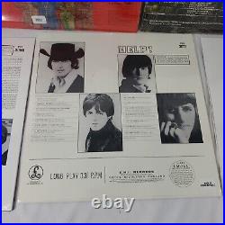Lot Of 5 The Beatles Vinyl Record Albums LP White, Help! , Sgt, Abbey Road +