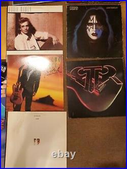 Lot of 19 Vinyl LPs 33 Vintage kiss boston acdc vh kings triumph sammy hagar