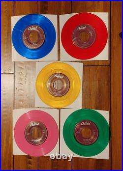 Lot of 5 Rare Beatles Jukebox 45's COME TOGETHER, PAPERBACK WRITTER, NOWHERE +