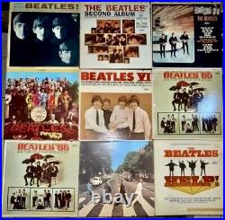 Lot of 9 Beatles Lp Vinyl Records 1960s Meet the Beatles Second Albums