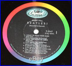MEET THE BEATLES Mono Capitol T-2047 M- Vinyl RIAA#3 No George Martin Credit LP