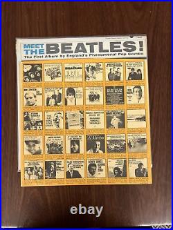 Meet The Beatles 1964 Vinyl LP T 2047 MONO Play Tested -EXCELLENT