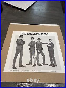 Meet The Beatles STEREO LP 1 BMI with Super Rare Meet The Beatles Promo Flyer