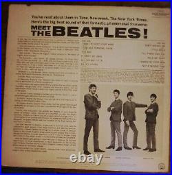Meet The Beatles Vinyl 1st Album Capital Records Great Shape