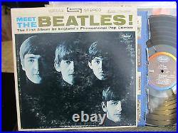 Meet the Beatles LP 1st album stereo st2047 WEST COAST #6 RARE BMI 1 version