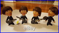 Original 1964 The Beatles vinyl dolls with Instruments by Remco