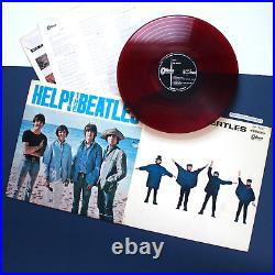Original 1965 Red Vinyl The Beatles Help Lp Gatefold Emi Odeon John Lennon
