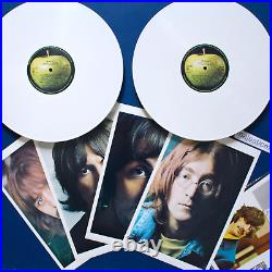 Original Apple White Vinyl The Beatles White Album 2 Lp Poster Inserts