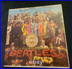 PAUL MCCARTNEY SIGNED THE BEATLES SGT PEPPERS VINYL AUTOGRAPHED WithCOA+PROOF WOW