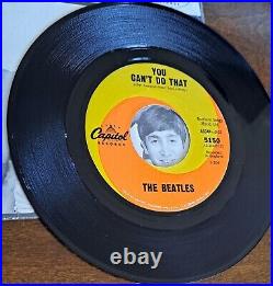 RARE! BEATLES EX++ SLEEVE/VINYL 1964 Can't Buy Me Love CLEAN! RAREST SLEEVE