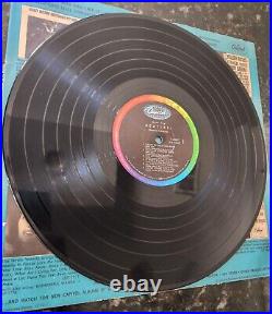 RARE PASTE-OVER Meet the Beatles 1964 Semi-Peeled MONO Vinyl Record LP Vintage