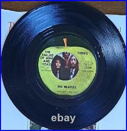 RARE WEST COAST! BEATLES NM- SLEEVE & VINYL 1969 Ballad of John and Yoko CLEAN