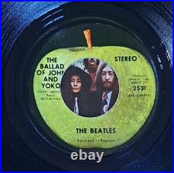 RARE WEST COAST! BEATLES NM- SLEEVE & VINYL 1969 Ballad of John and Yoko CLEAN