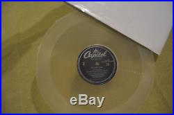 Rare record 1970's CLEAR RARE SEE THRU LP the beatles vinyl 12 CAPITOL IMPORT