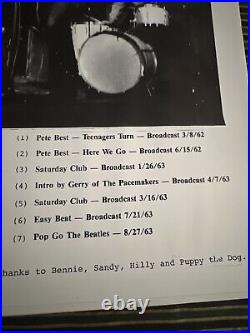 Rare the beatles Beat at the Beeb with Pete Best vinyl live 1962/63 MONO VG++