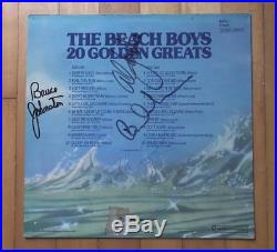 SIGNED BY 5! The Beach Boys Dennis, Carl Wilson Golden Hits vinyl LP Beatles