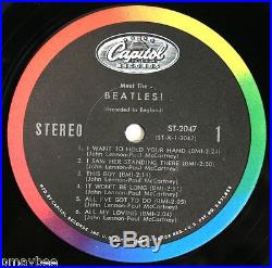 ST 2047 Meet The Beatles! 1966 Capitol Records Vinyl Stereo 4th Label Variation
