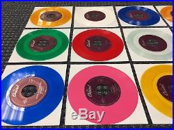 THE BEATLES 15 Rare 1990s Capitol Records Jukebox Only Colored Vinyl Singles OOP