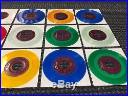THE BEATLES 15 Rare 1990s Capitol Records Jukebox Only Colored Vinyl Singles OOP