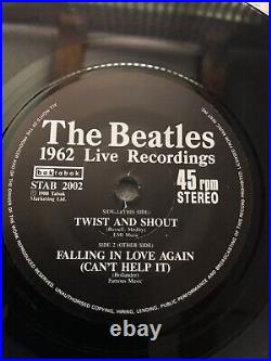 THE BEATLES 1962 LIVE RECORDINGS BOX SET RECORDS 15 (45's). MINT/STAR CLUB