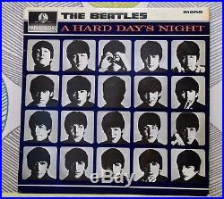 THE BEATLES A HARD DAY'S NIGHT 12 Inch Vinyl Album 1964 PMC 1230 XEX 481-3N