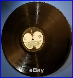 THE BEATLES ABBEY ROAD rare 1969 vinyl LP NO HER MAJESTY Drain visible Yex 749A