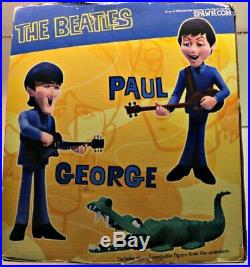 THE BEATLES ANIMATED 4-Figure Deluxe Box Set McFarlane Cartoon Toys, 2004 MIB